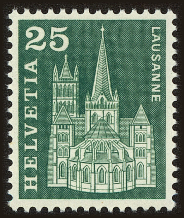 Front view of Switzerland 386 collectors stamp