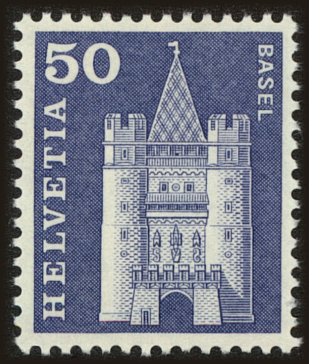 Front view of Switzerland 390 collectors stamp