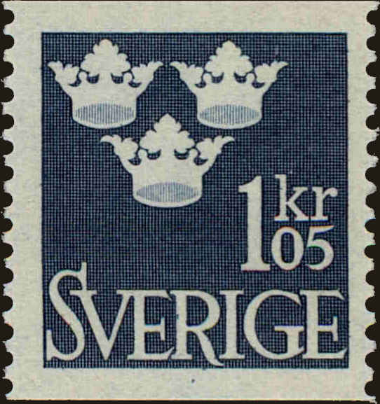 Front view of Sweden 588 collectors stamp