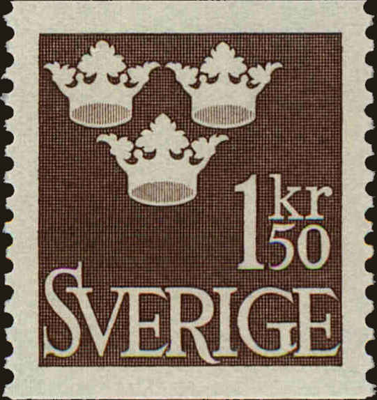 Front view of Sweden 589 collectors stamp