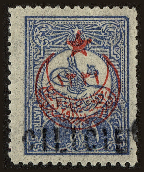 Front view of Cilicia 25 collectors stamp