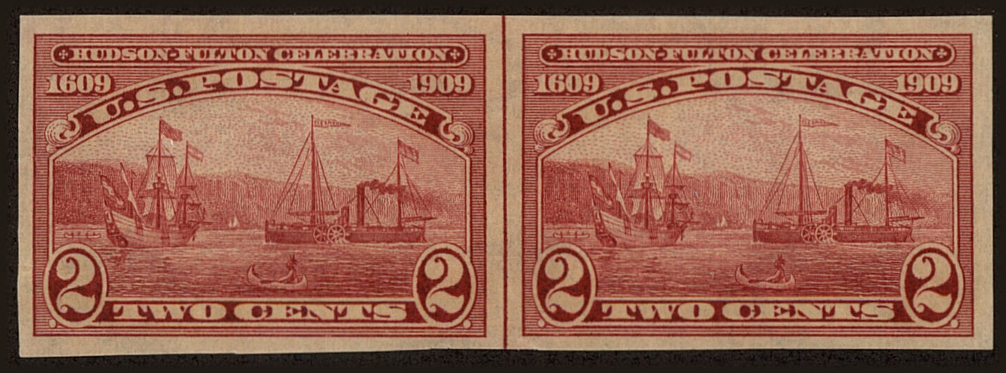 Front view of United States 373 collectors stamp