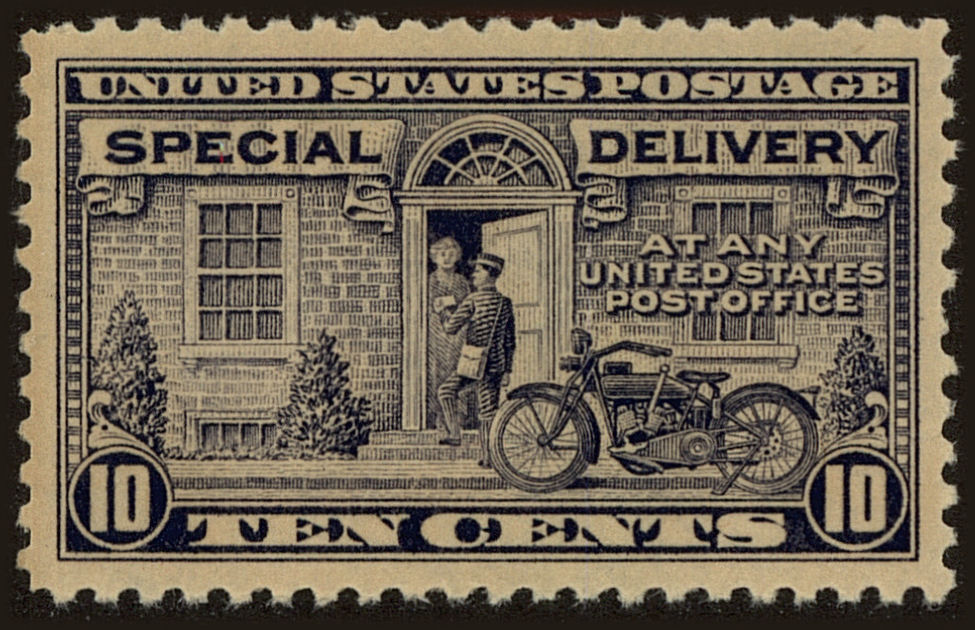 Front view of United States E12 collectors stamp