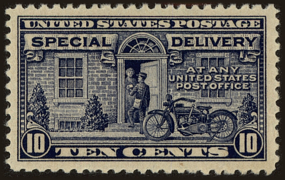 Front view of United States E12a collectors stamp
