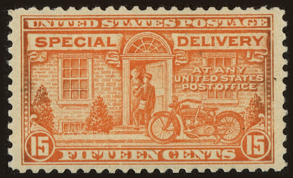 Front view of United States E13 collectors stamp