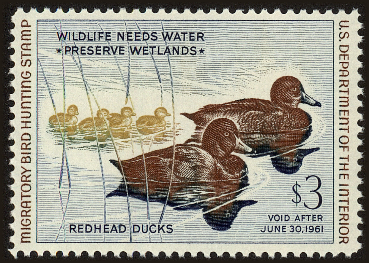 Front view of United States RW27 collectors stamp