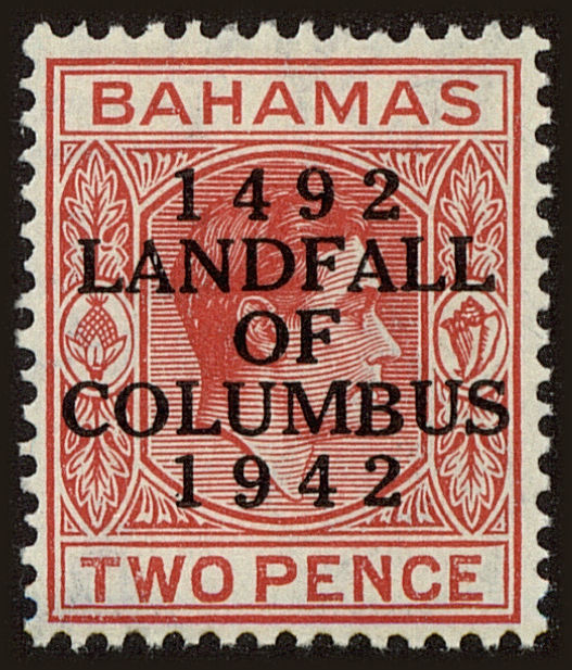 Front view of Bahamas 119 collectors stamp