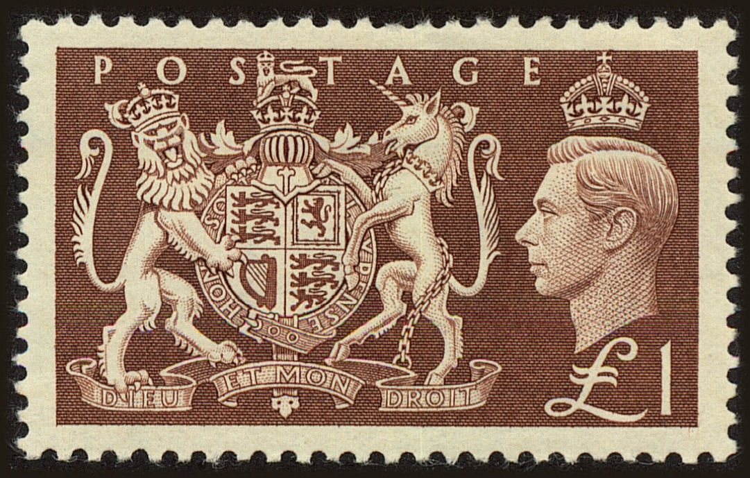 Front view of Great Britain 289 collectors stamp