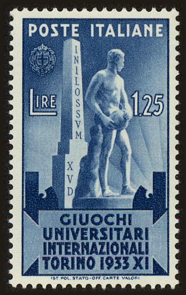Front view of Italy 309 collectors stamp