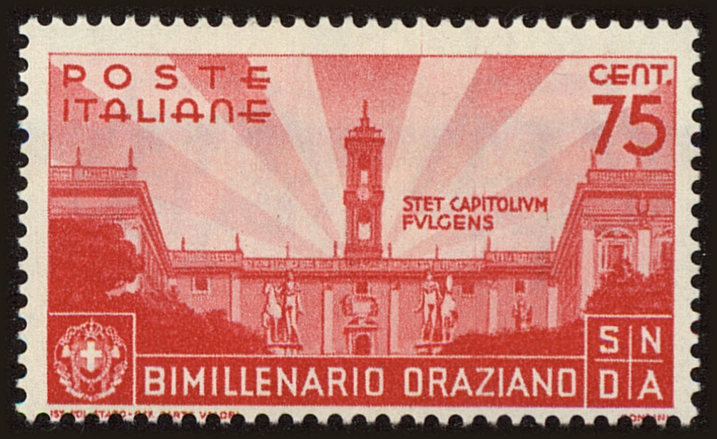 Front view of Italy 363 collectors stamp