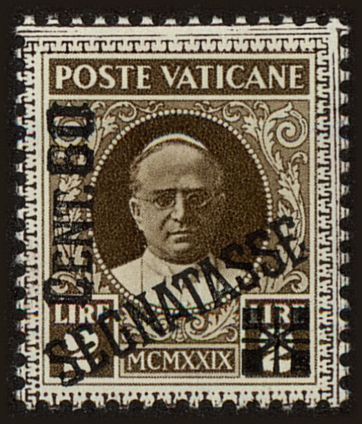 Front view of Vatican City J5 collectors stamp