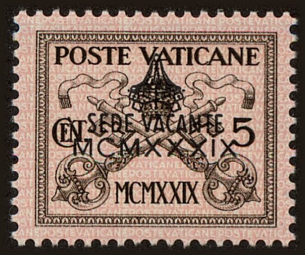 Front view of Vatican City 61 collectors stamp