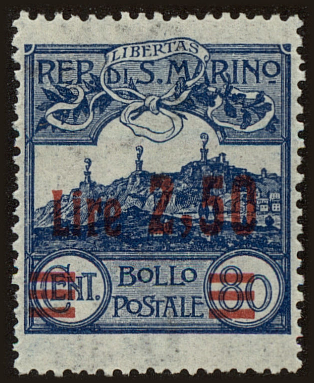 Front view of San Marino 96 collectors stamp