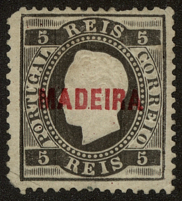 Front view of Madeira 6 collectors stamp