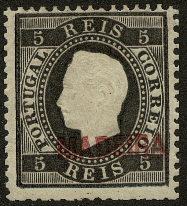 Front view of Madeira 16 collectors stamp
