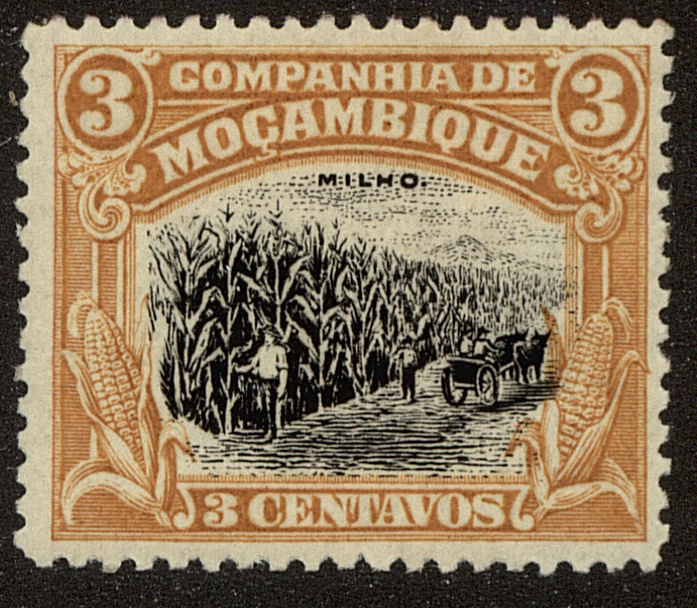 Front view of Mozambique Company 116 collectors stamp