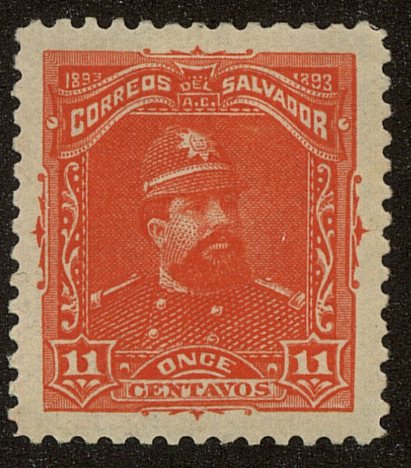 Front view of Salvador, El 81 collectors stamp