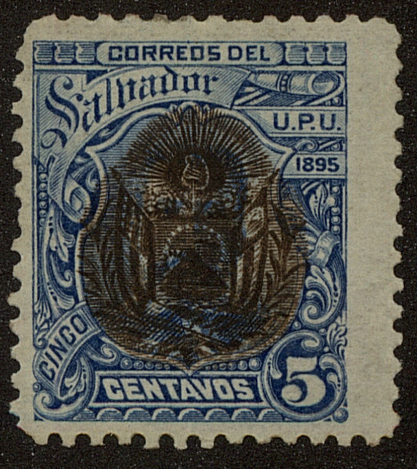 Front view of Salvador, El 108 collectors stamp