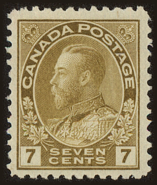 Front view of Canada 113b collectors stamp