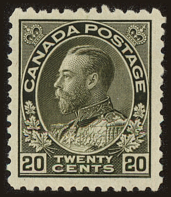 Front view of Canada 119d collectors stamp