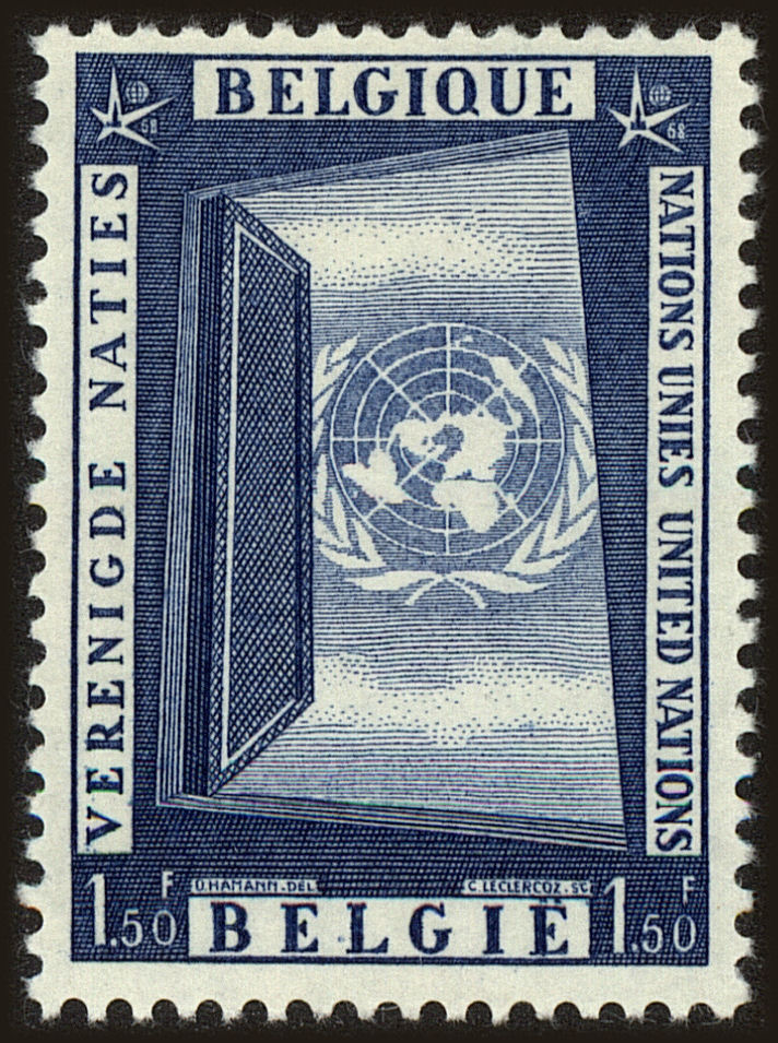 Front view of Belgium 518 collectors stamp