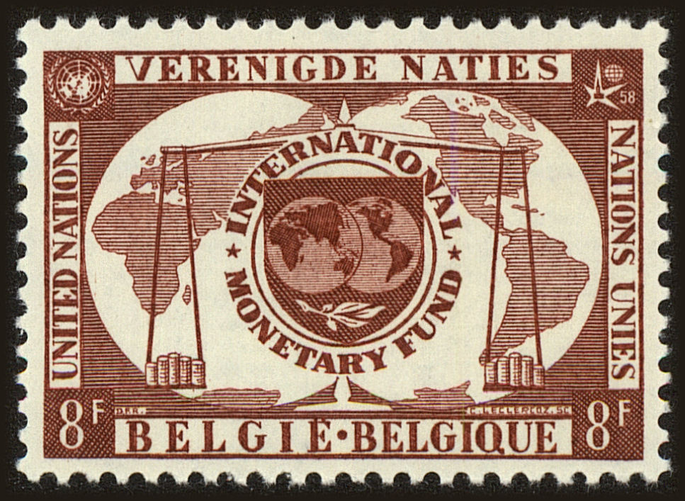 Front view of Belgium 523 collectors stamp