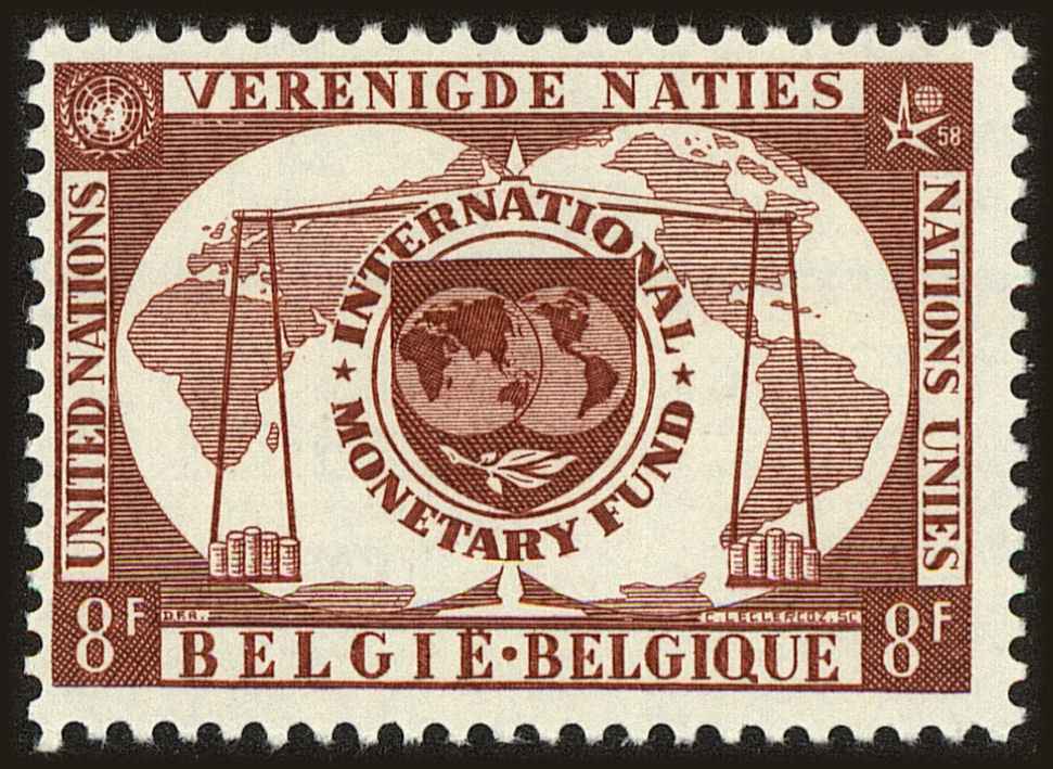 Front view of Belgium 523 collectors stamp