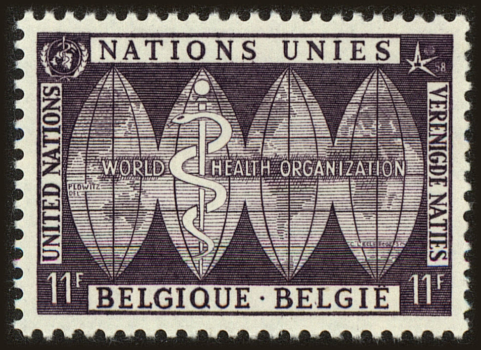 Front view of Belgium 524 collectors stamp