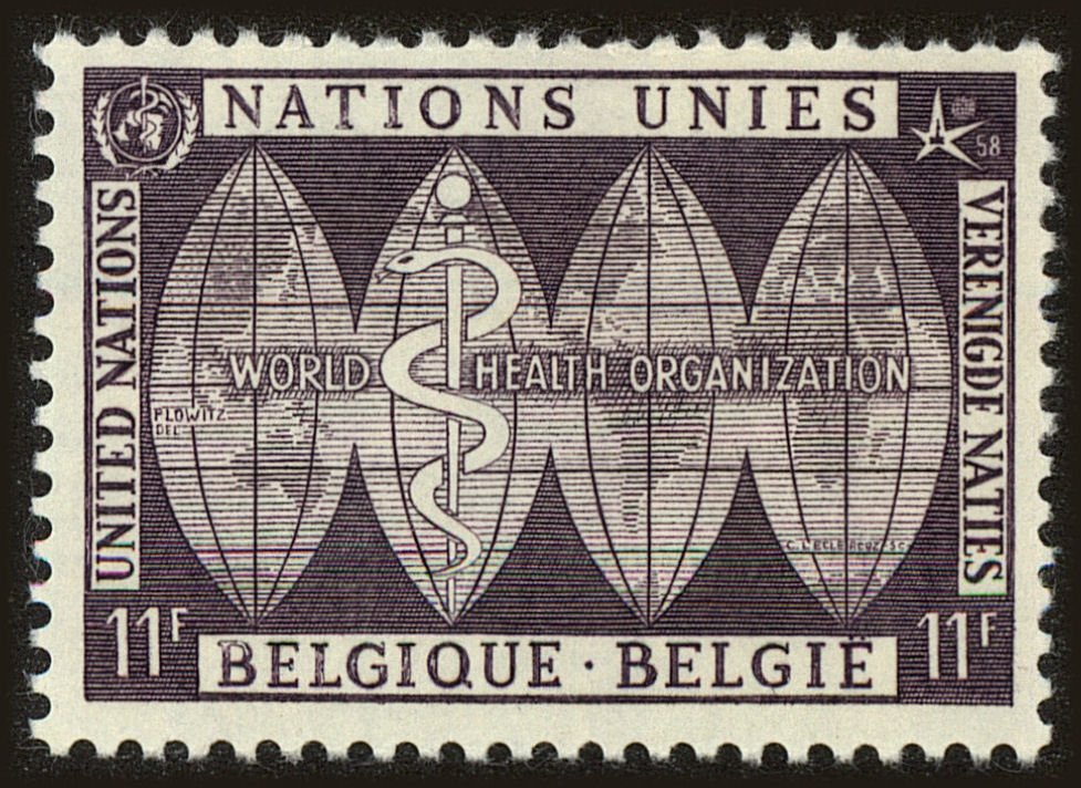 Front view of Belgium 524 collectors stamp