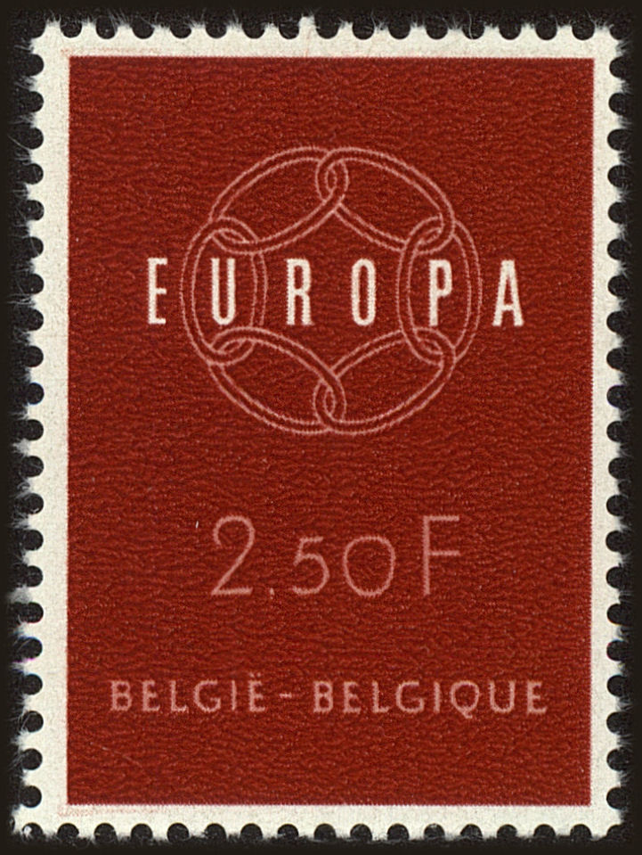 Front view of Belgium 536 collectors stamp
