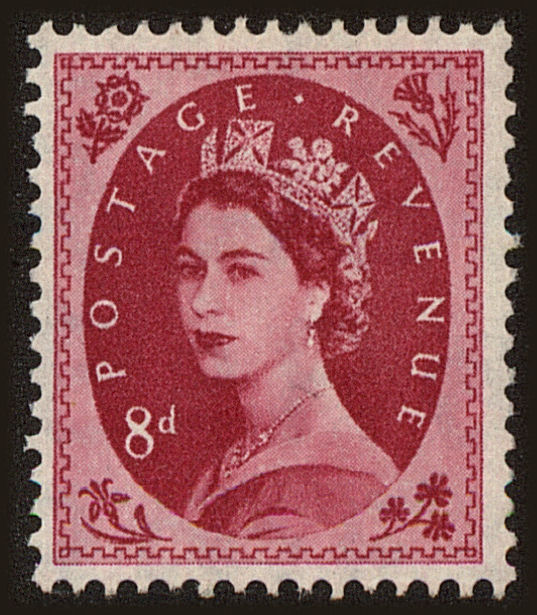 Front view of Great Britain 327 collectors stamp