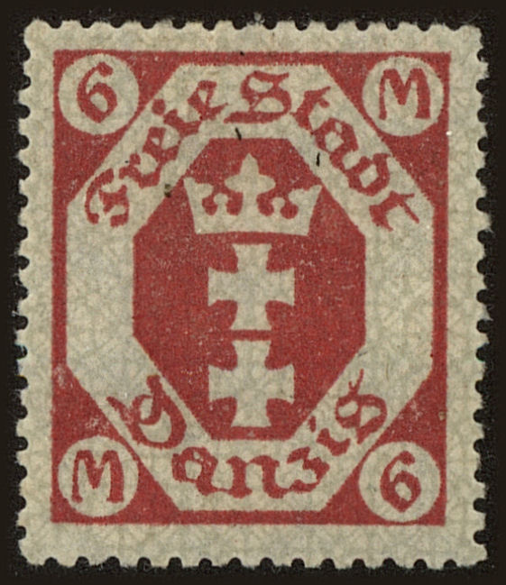 Front view of Danzig 90 collectors stamp