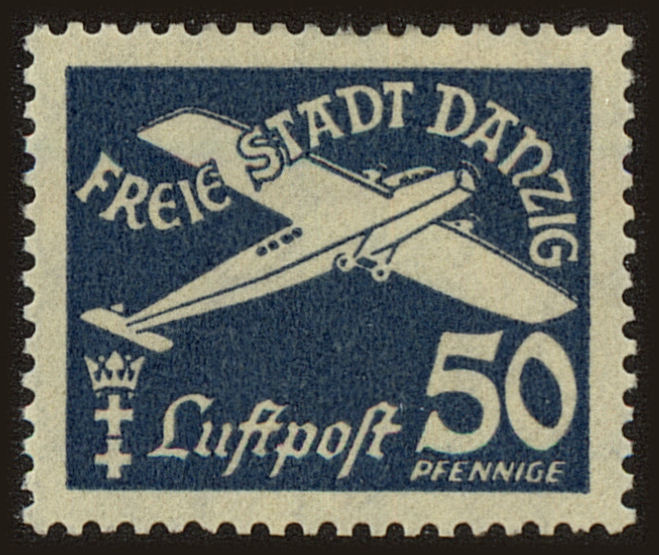 Front view of Danzig C39 collectors stamp