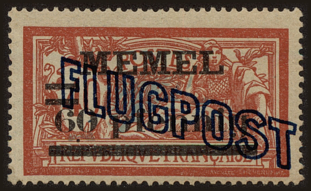 Front view of Memel C1 collectors stamp