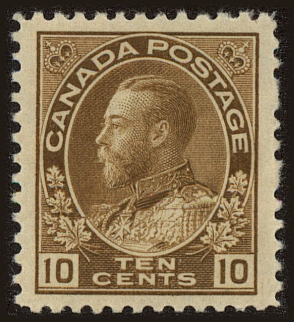 Front view of Canada 118 collectors stamp