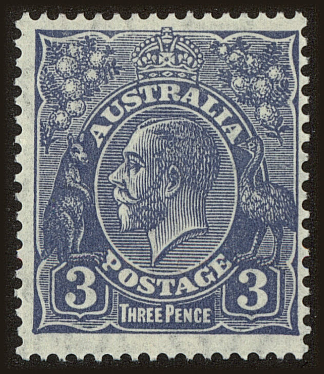 Front view of Australia 117 collectors stamp