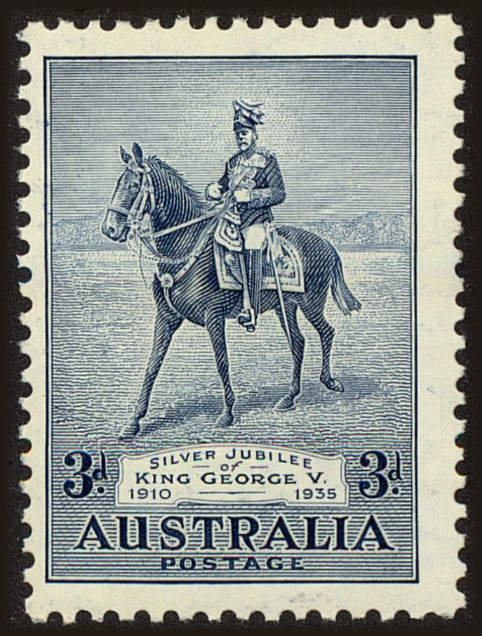 Front view of Australia 153 collectors stamp