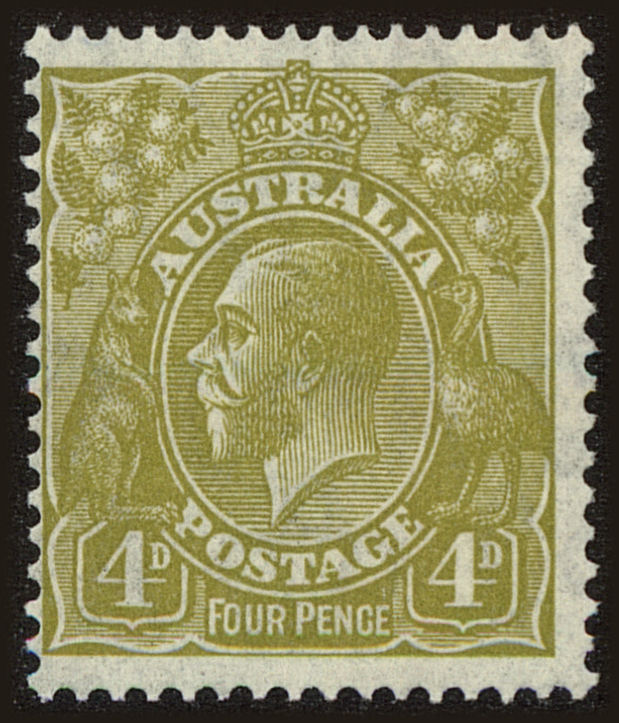 Front view of Australia 118 collectors stamp