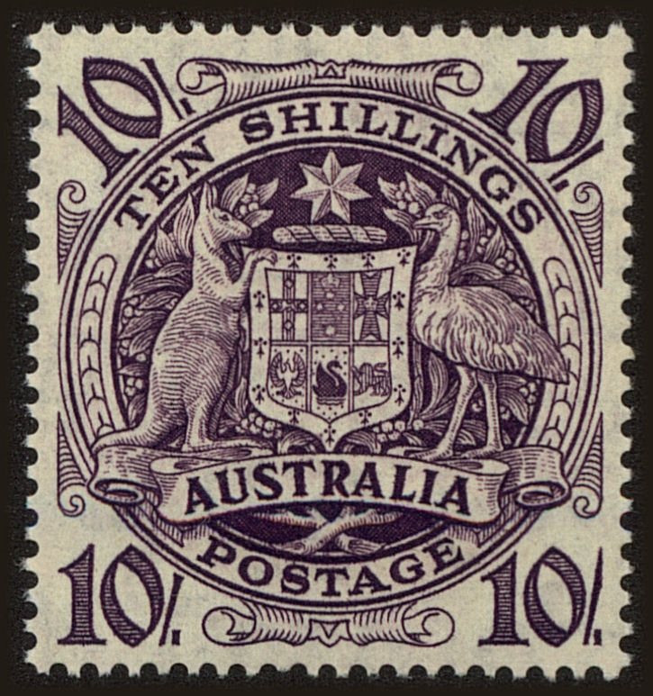 Front view of Australia 219 collectors stamp