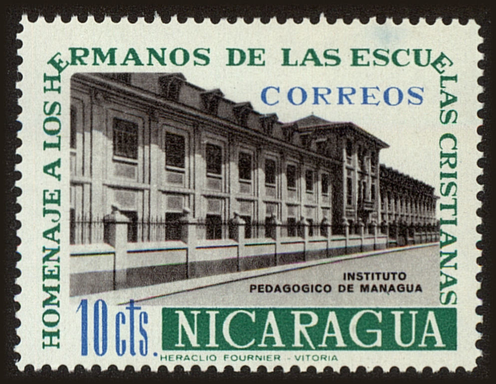 Front view of Nicaragua 807 collectors stamp
