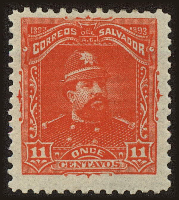 Front view of Salvador, El 81 collectors stamp