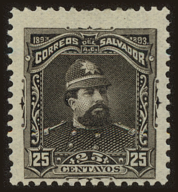 Front view of Salvador, El 83 collectors stamp