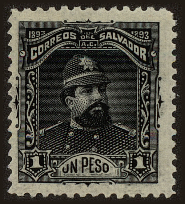 Front view of Salvador, El 85 collectors stamp