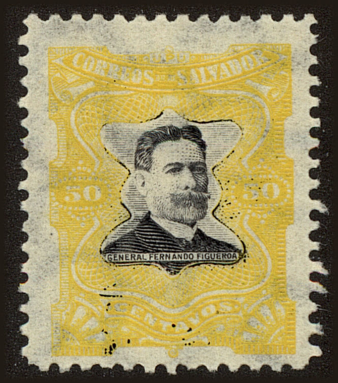 Front view of Salvador, El 389 collectors stamp