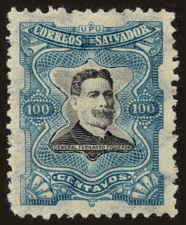 Front view of Salvador, El 390 collectors stamp