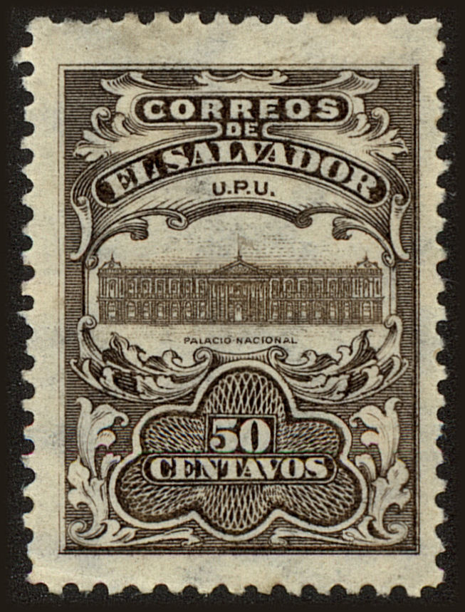 Front view of Salvador, El 401 collectors stamp