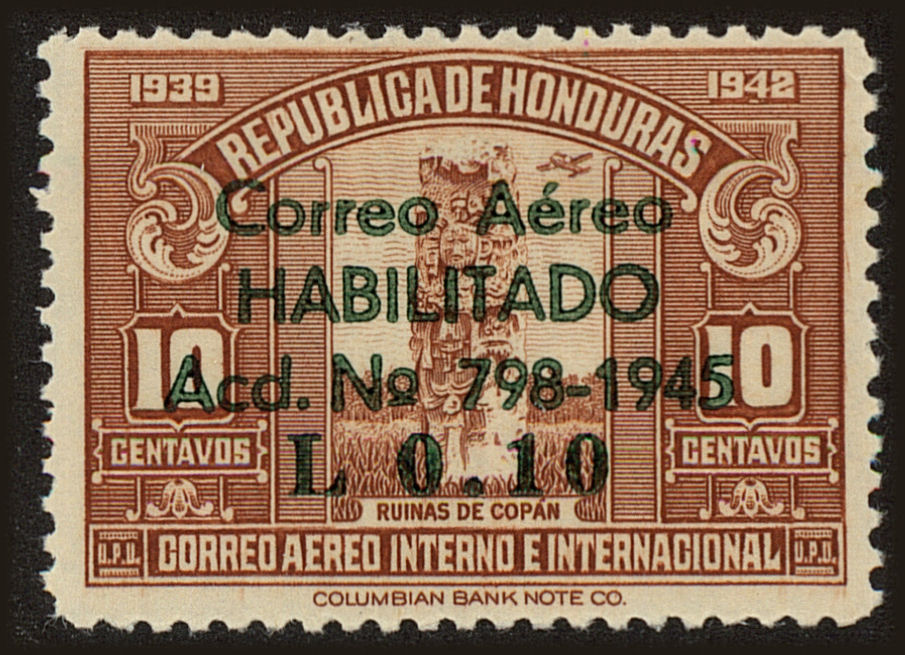 Front view of Honduras C147 collectors stamp
