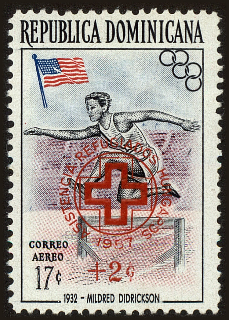 Front view of Dominican Republic CB3 collectors stamp