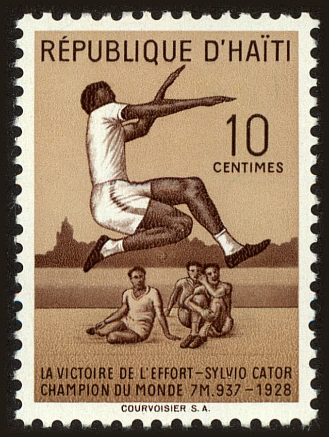 Front view of Haiti 422 collectors stamp