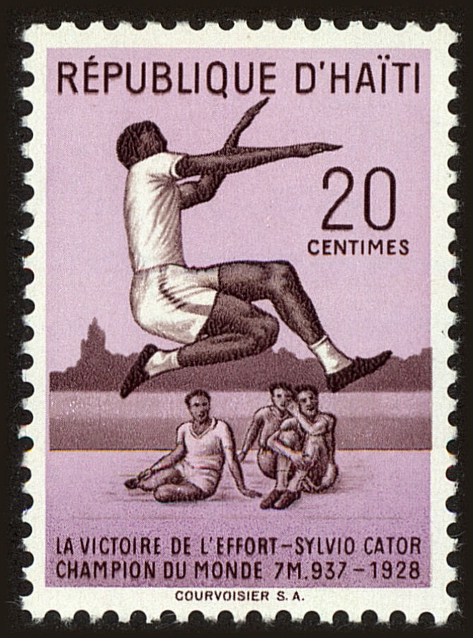 Front view of Haiti 423 collectors stamp